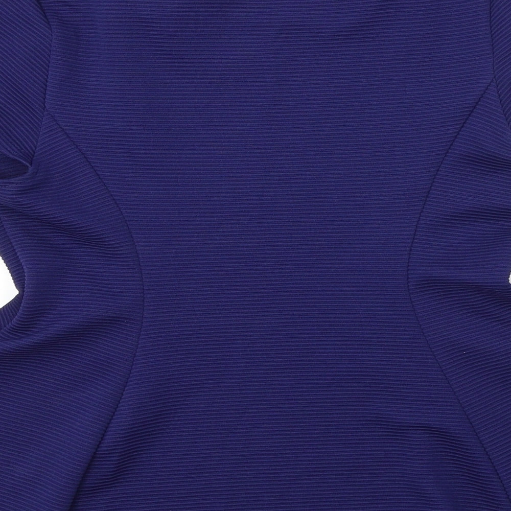 Atmosphere Womens Blue Basic Blouse Size 12