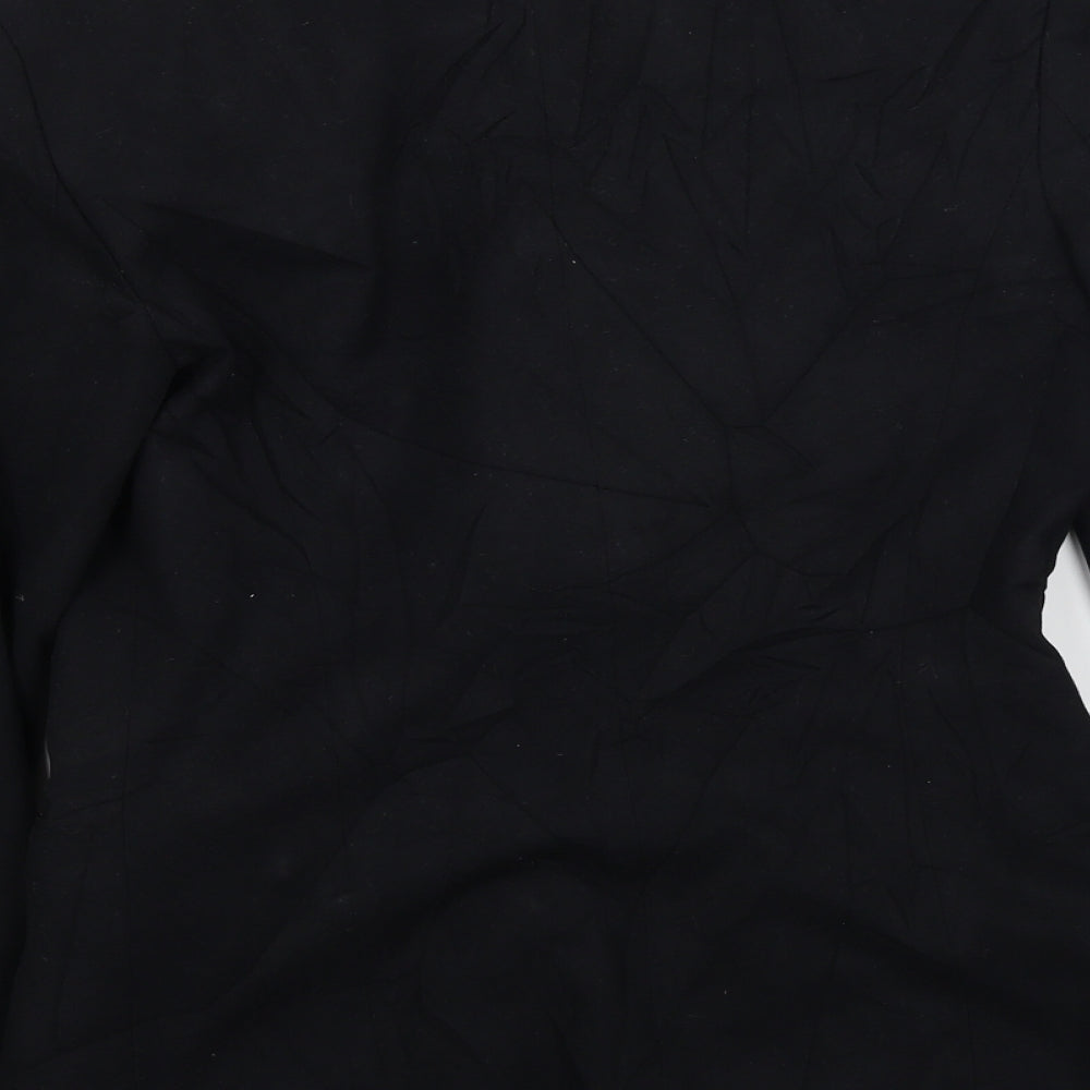 Marks & Spencer Womens Black Jacket Coat Size 8