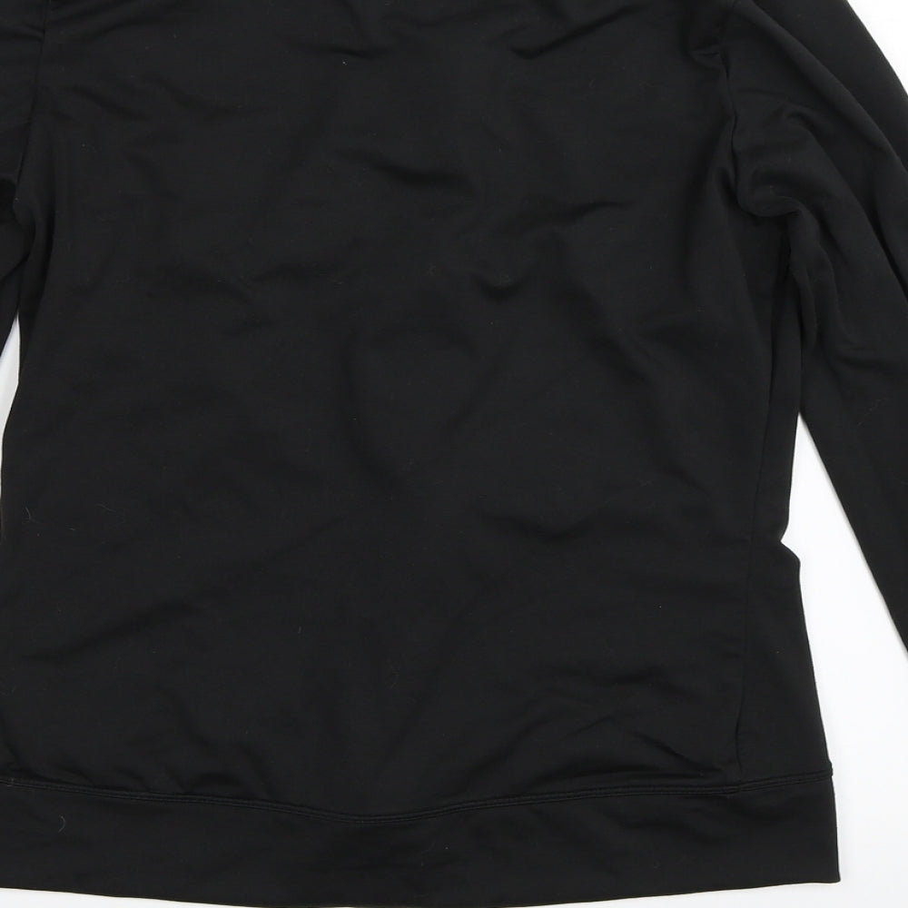 DOMYOS Womens Black Full Zip Sweatshirt Size 40