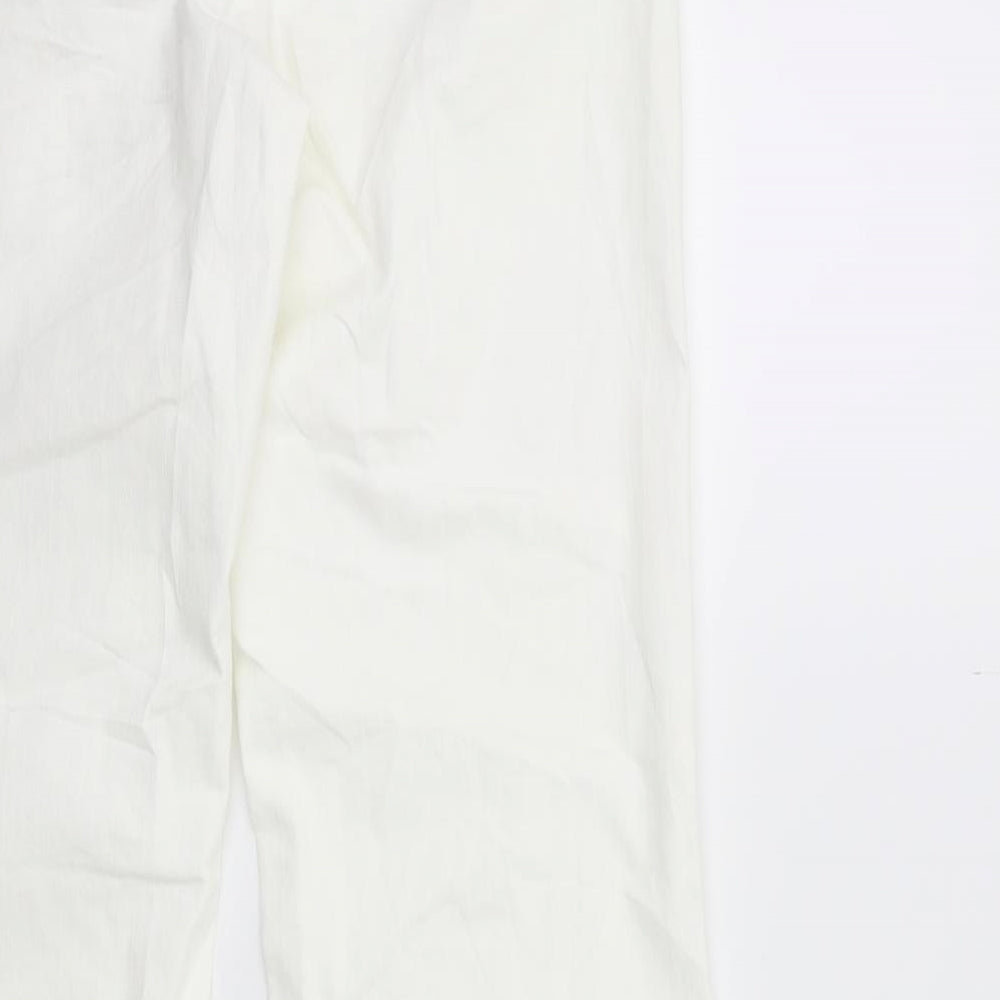 Cambio Womens White Denim Jeans Size 12 L34 in