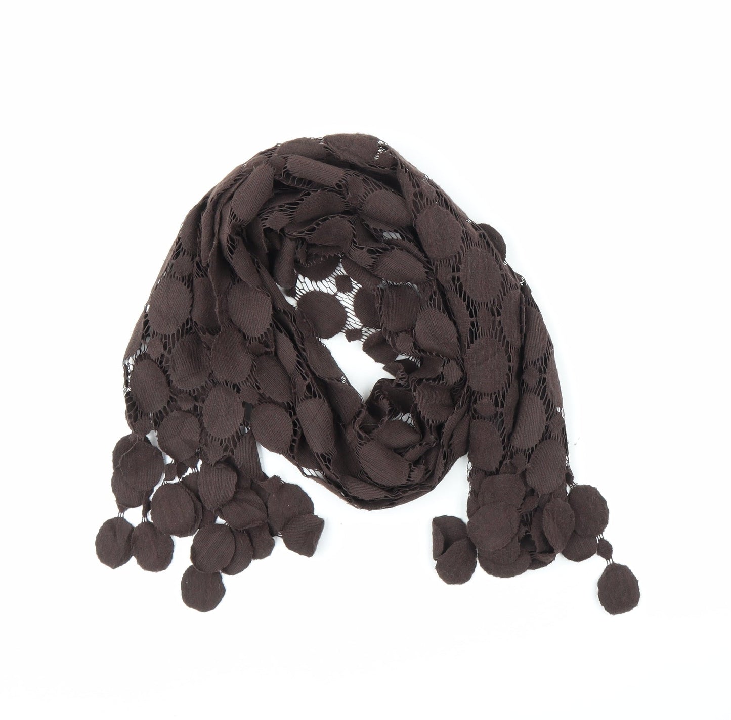 Preworn Unisex Brown Scarf