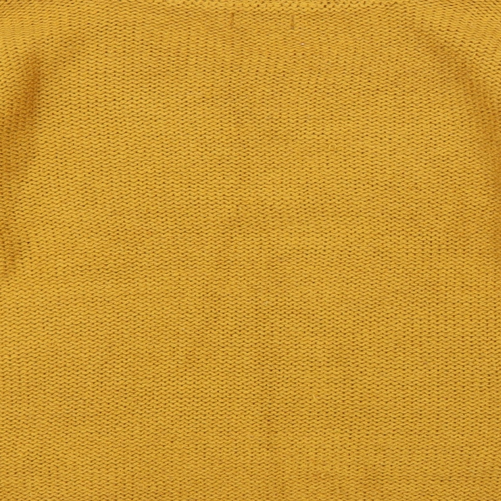 Yessica Womens Yellow Pullover Jumper Size S