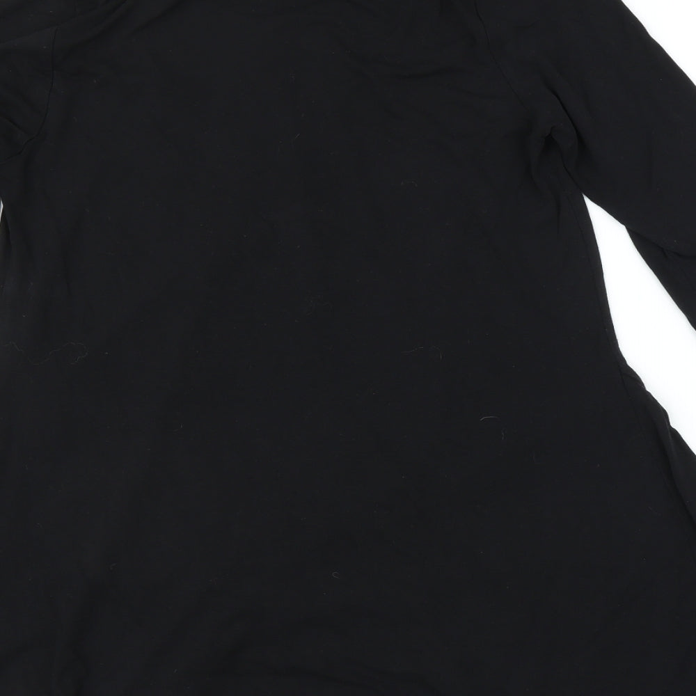 Preworn Womens Black A-Line Size L