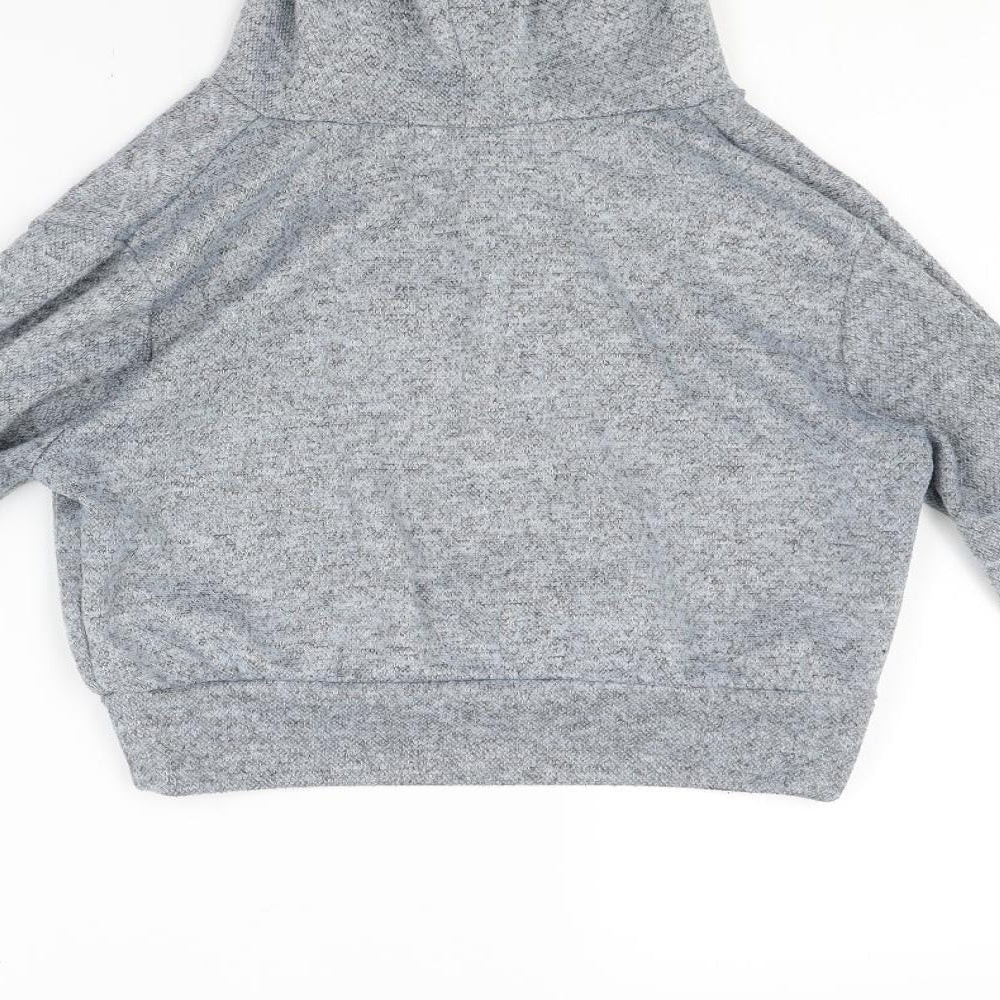 Misspap Womens Grey Pullover Hoodie Size M - Croped