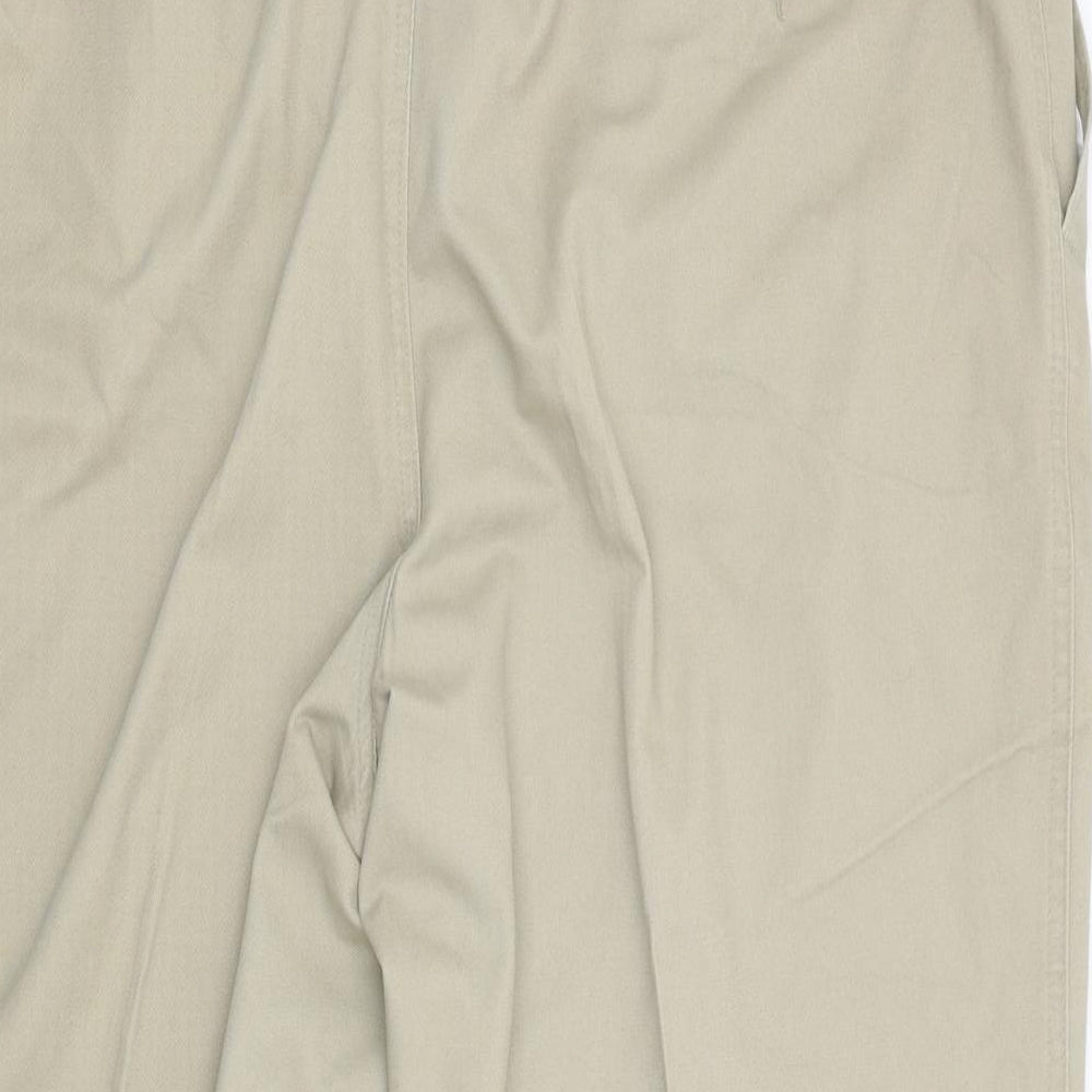 XL Mansize Mens Beige Trousers Size 48 L23 in - Short leg