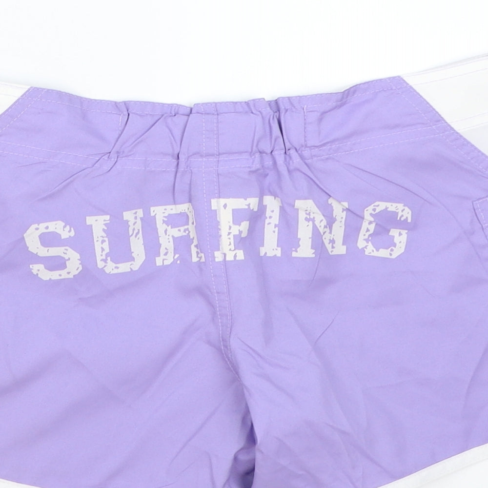 Nicole Womens Purple Bermuda Shorts Size S