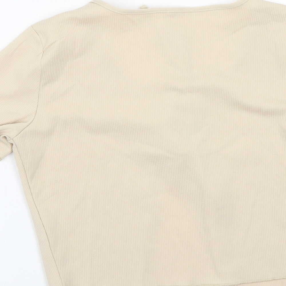Preworn Womens Beige Cardigan Jumper Size L