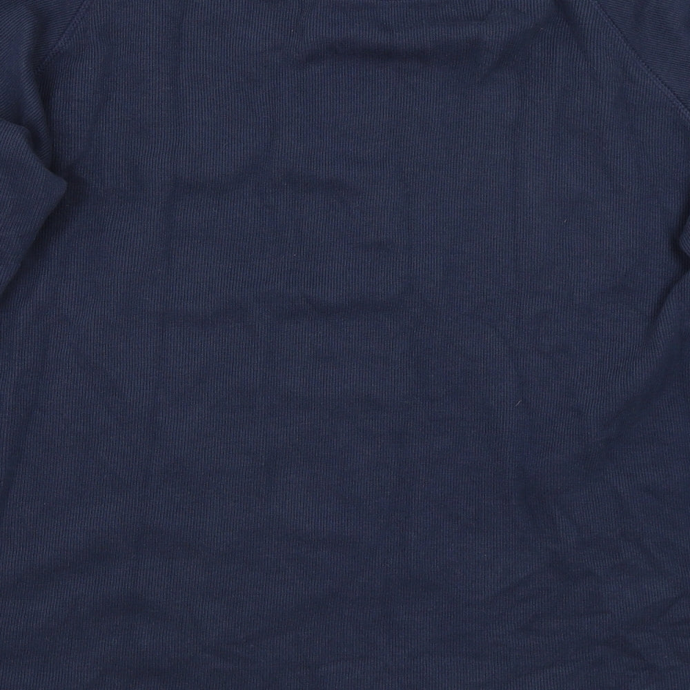 Atlantic Bay Mens Blue Pullover Jumper Size L