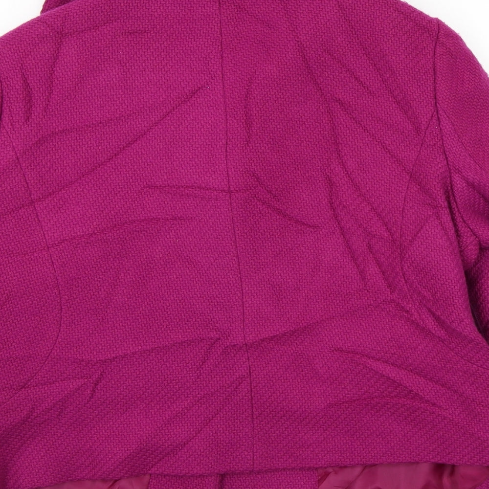 Dorothy Perkins Womens Pink Jacket Coat Size 16