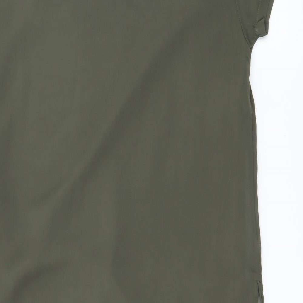 Anita & Green Womens Green Chiffon Basic Blouse Size S