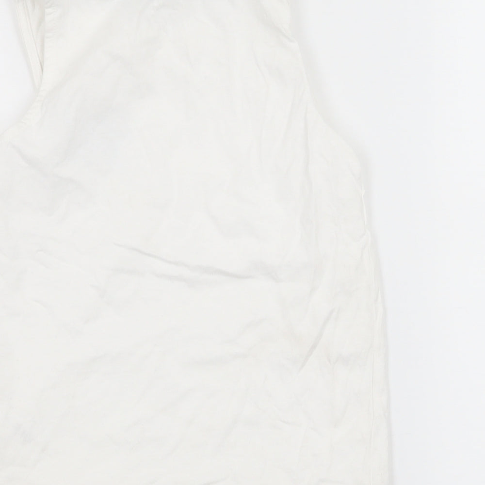 George Boys White Jersey Basic Tank Size 4-5 Years - Summer Wave