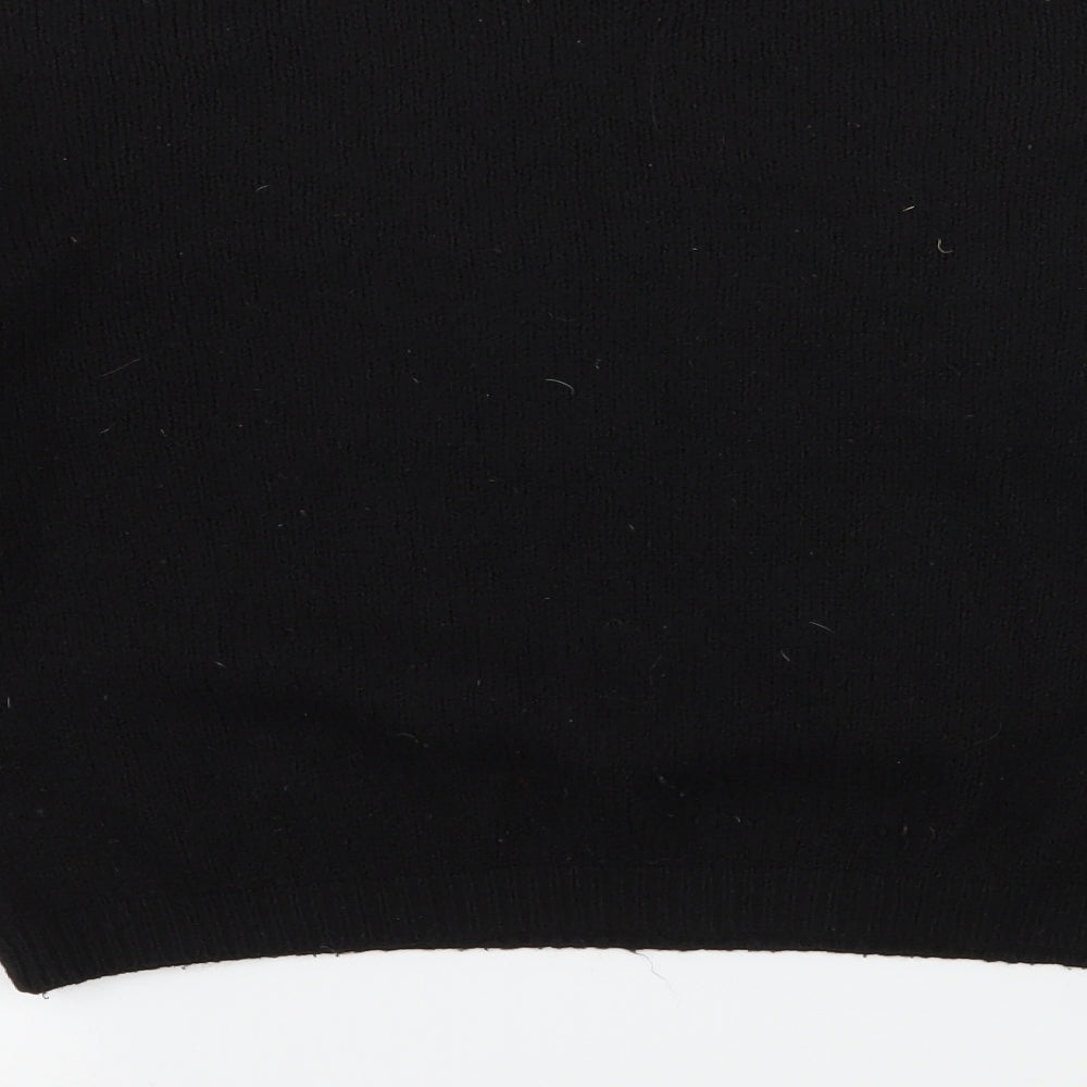 Primark Womens Black Striped Knit Pullover Jumper Size 6