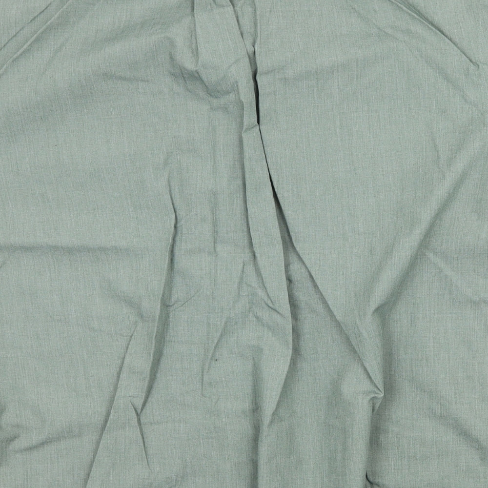 Easy Mens Green Button-Up Size M