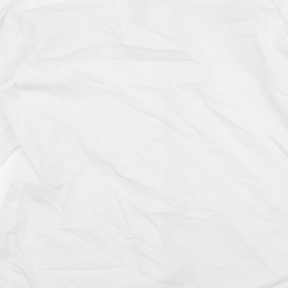 Trutex Mens White Button-Up Size S