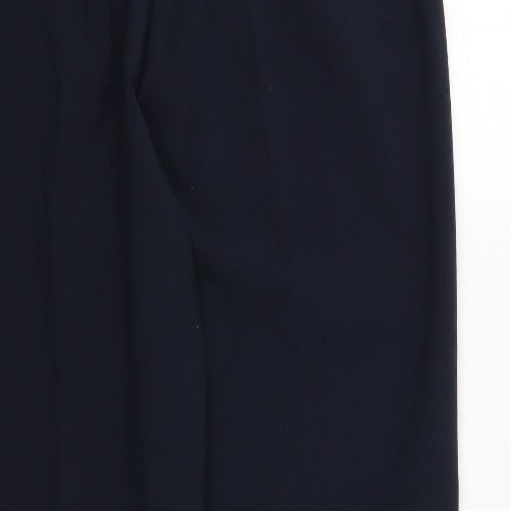 Laura Scott Womens Blue Trousers Size 16 L28 in