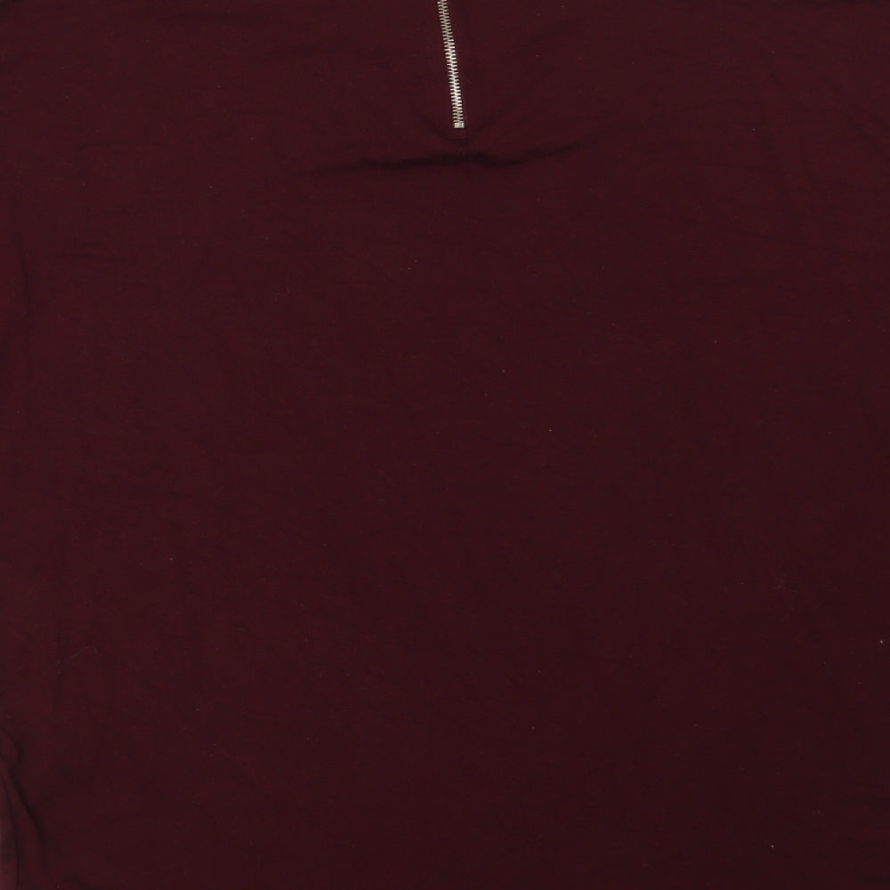 Peacocks Womens Red Basic Blouse Size 12