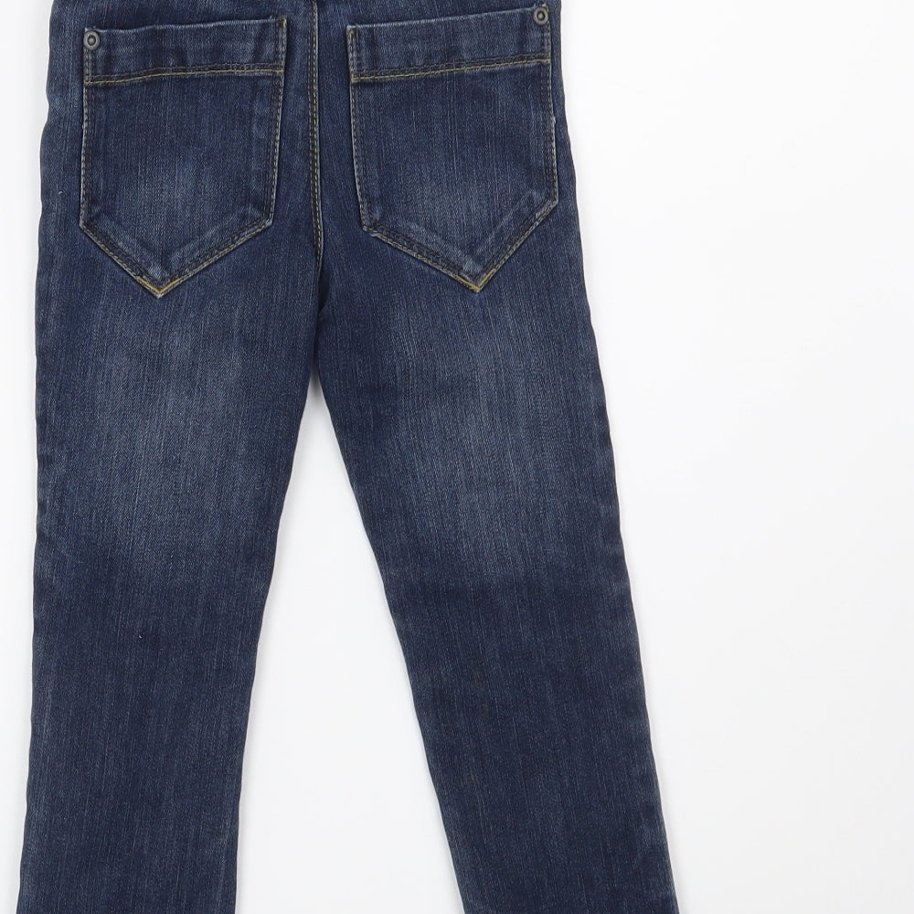 Vertbaudet Boys Blue Straight Jeans Size 5 Years