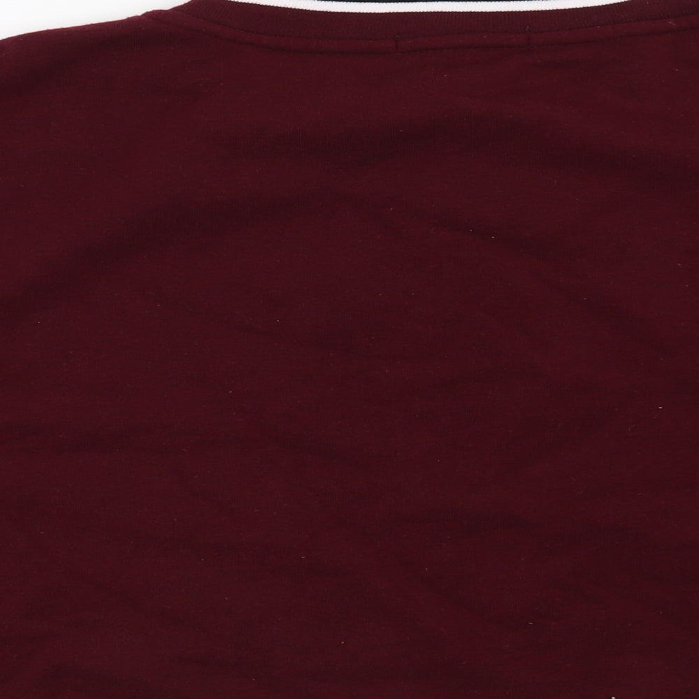 Primark Womens Red Pullover Sweatshirt Size 12
