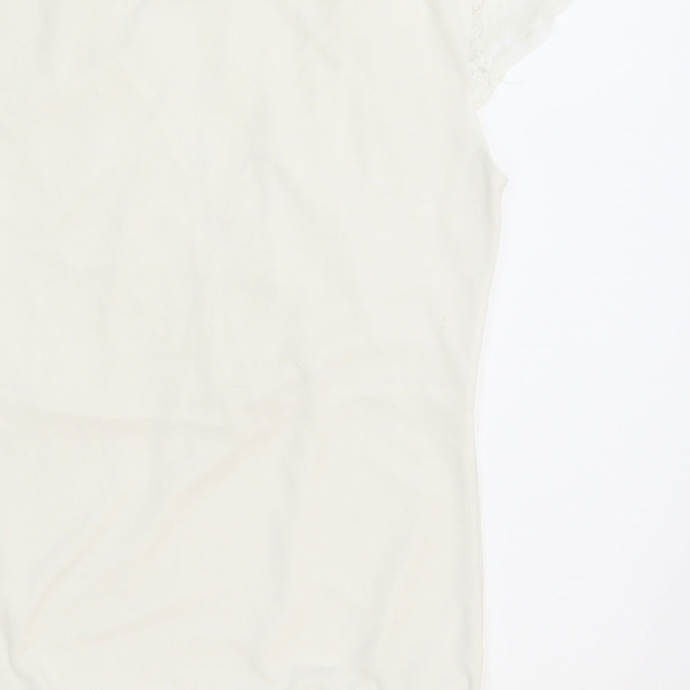 In Vogue Womens White Bodysuit One-Piece Size M