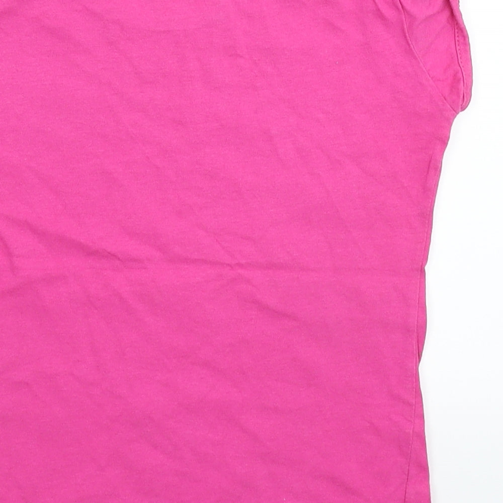George Girls Pink Basic T-Shirt Size 7-8 Years