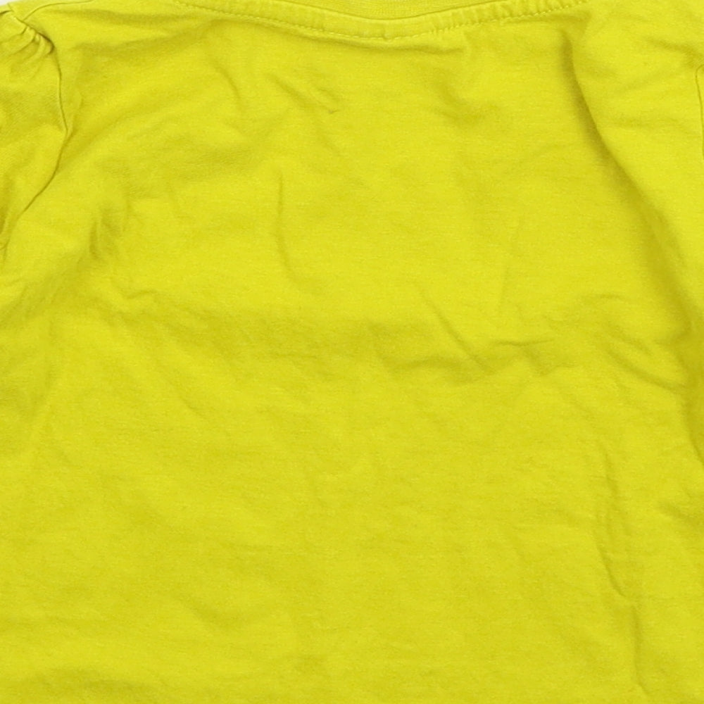 So Cute Girls Yellow Basic T-Shirt Size 2-3 Years