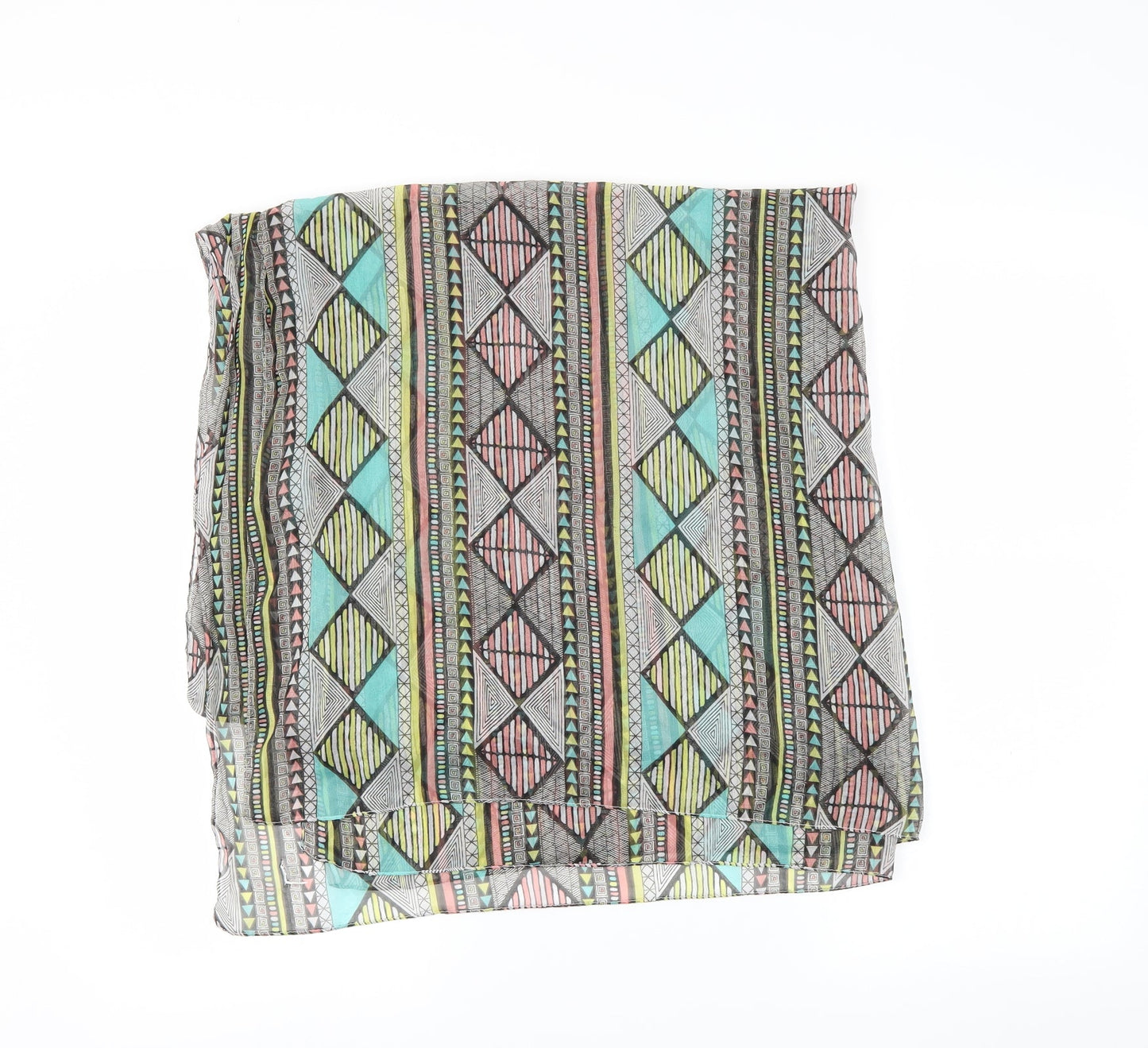 Preworn Womens Red Fair Isle Shawl/Wrap