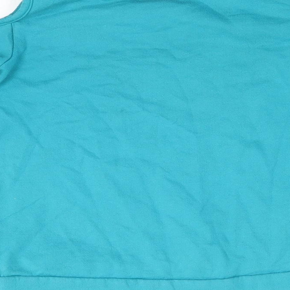 Kidtopia Girls Blue Pullover Jumper Size 7-8 Years - Shoulder cut out