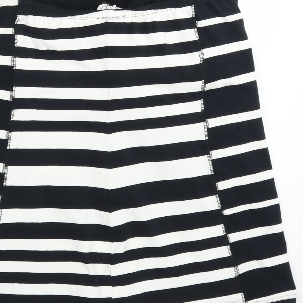 NEXT Womens White Striped Basic Tank Size 16