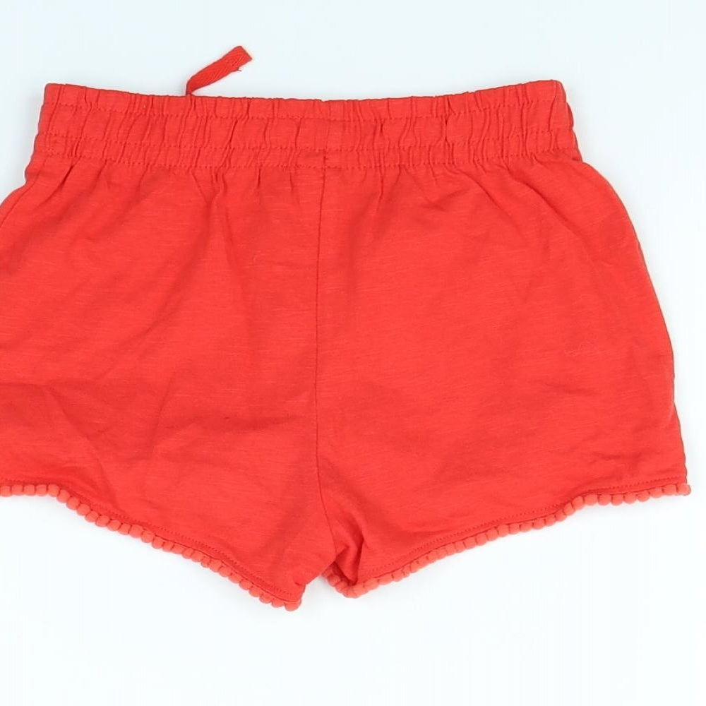 TU Girls Red Bermuda Shorts Size 7 Years