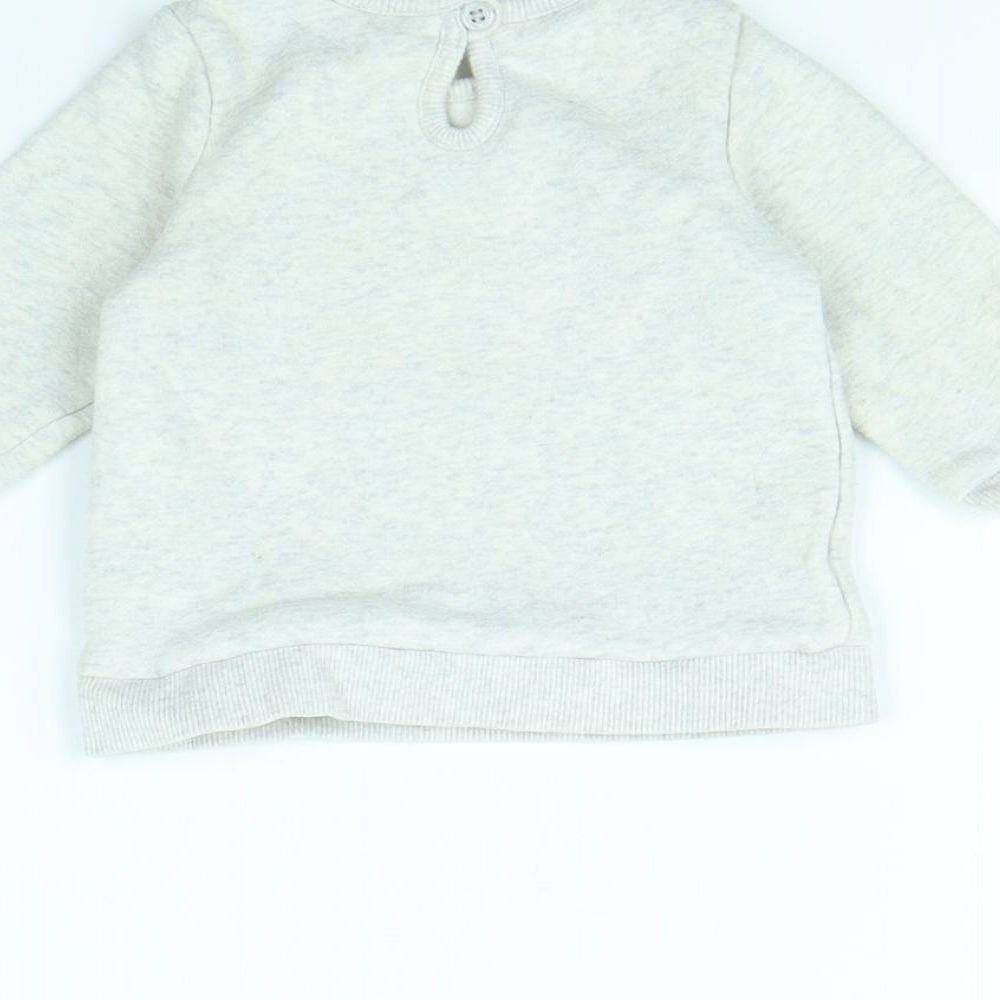 George Baby Grey Pullover Jumper Size 3-6 Months - Minnie mouse