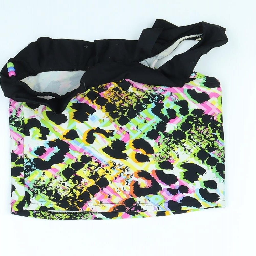 YD Girls Multicoloured Animal Print Basic Tank Size 10 Years