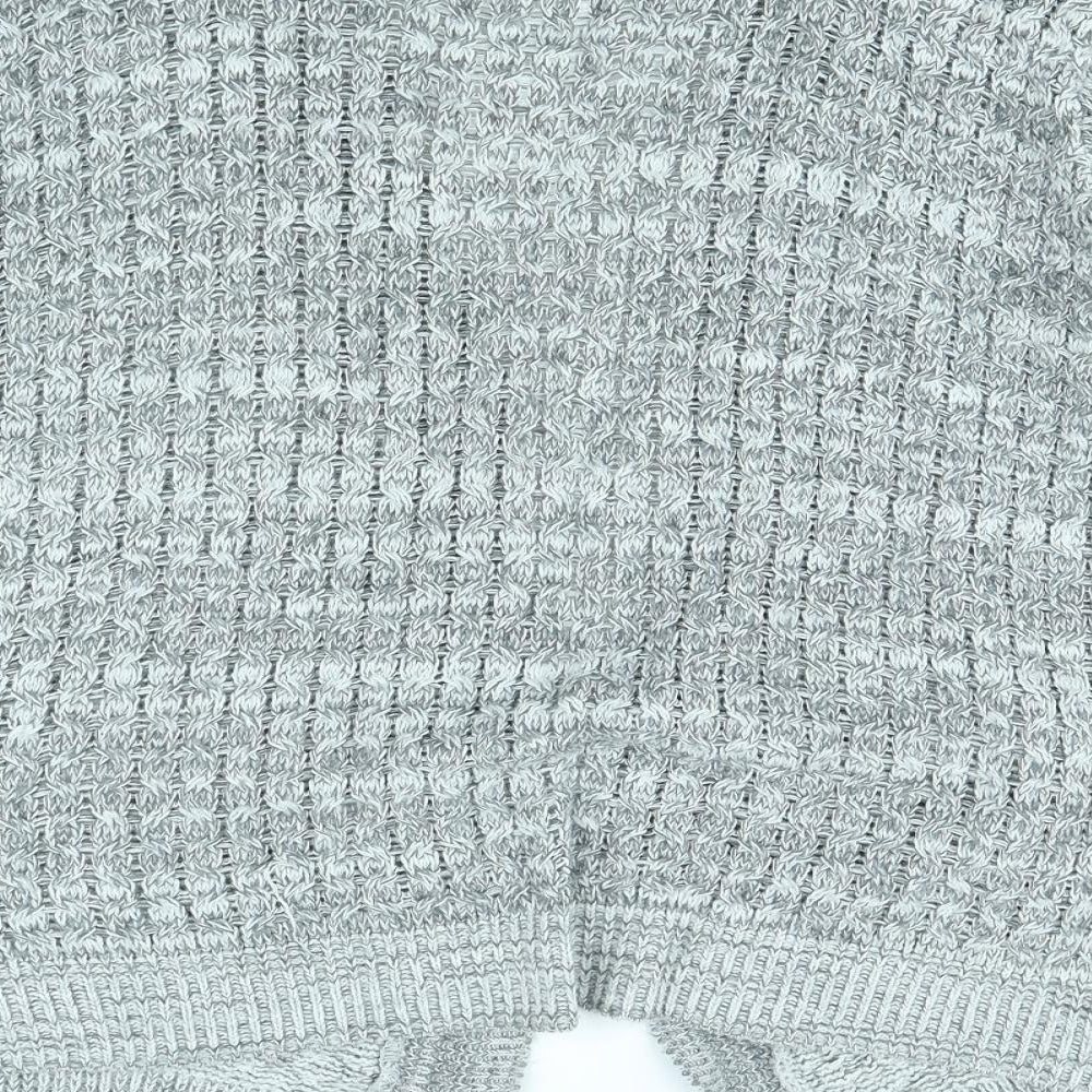Glimpse Womens Grey Cardigan Jumper Size L