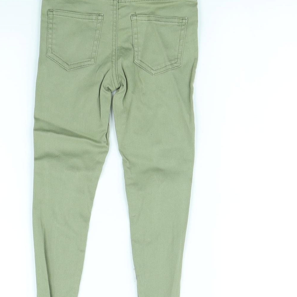 Denim & Co. Girls Green Skinny Jeans Size 5 Years