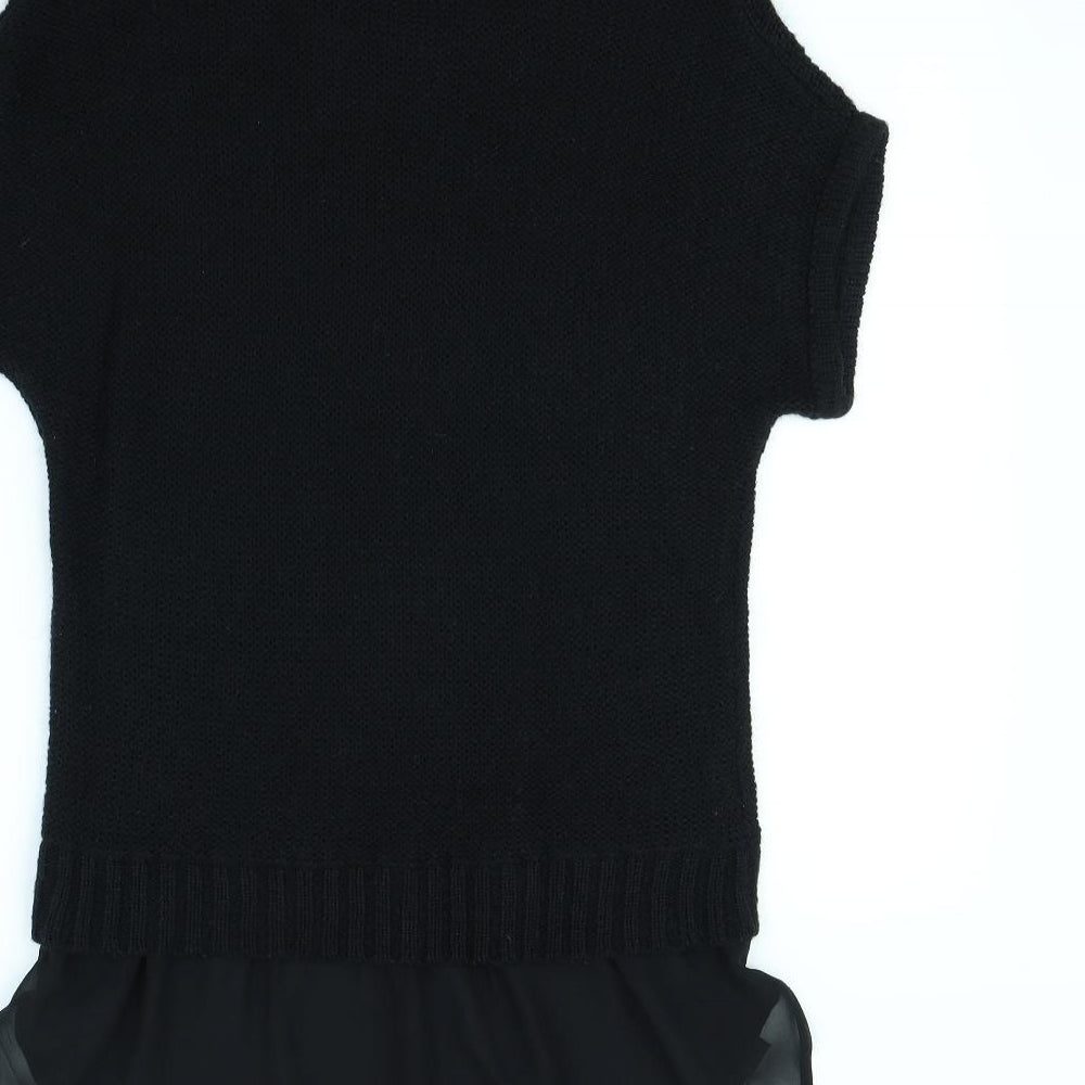 NEXT Womens Black Pullover Jumper Size 10
