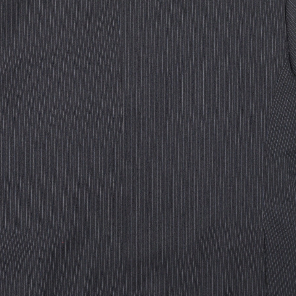 Butler & Webb Mens Grey Striped Jacket Suit Jacket