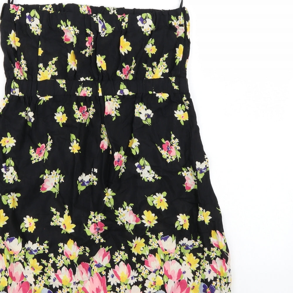 New Look Womens Multicoloured Floral Basic Blouse Size 12 - off the shoulder