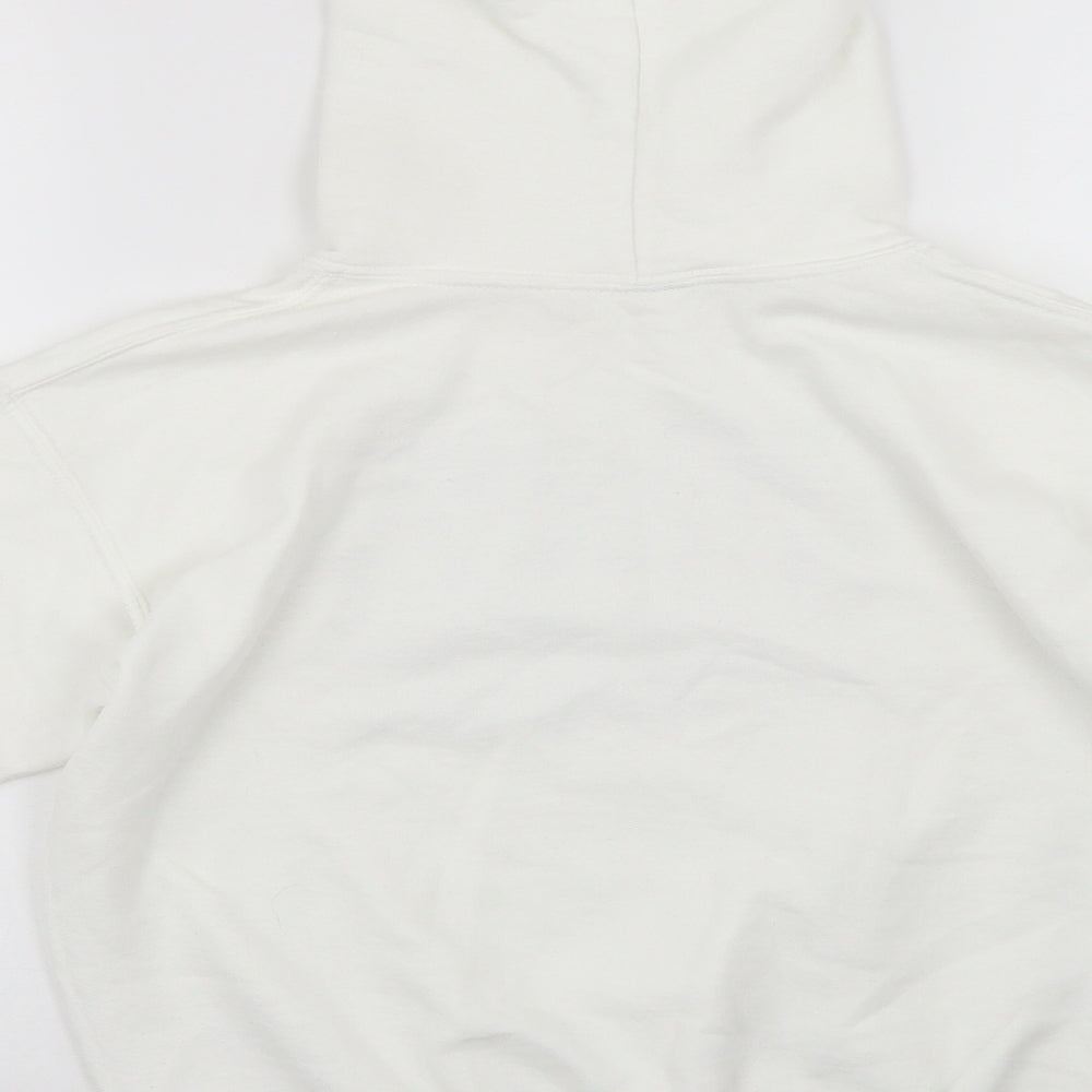 Preworn Womens White Pullover Hoodie Size XS