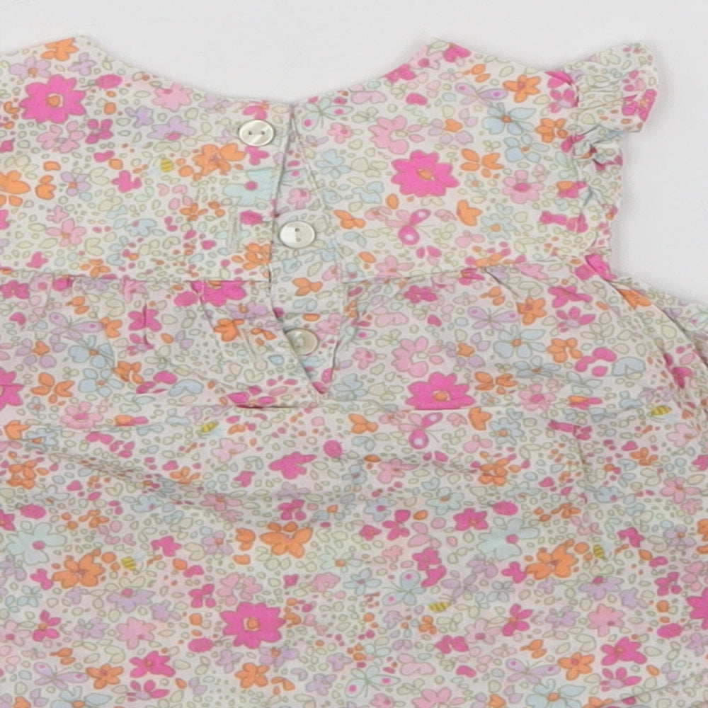 NEXT Girls Multicoloured Floral Tank Dress Size 6-9 Months