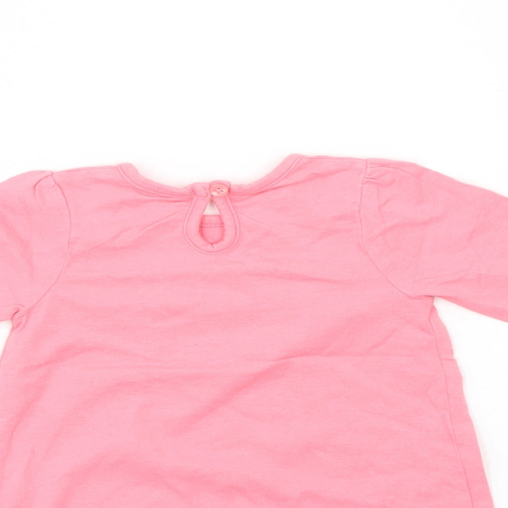 George Girls Pink Jumper Dress Size 3-6 Months