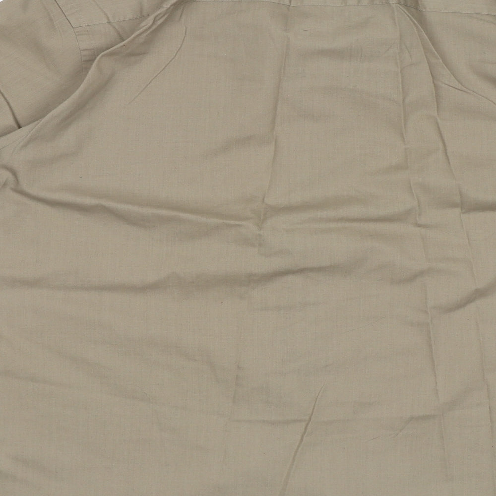 Burton Mens Beige Button-Up Size 16