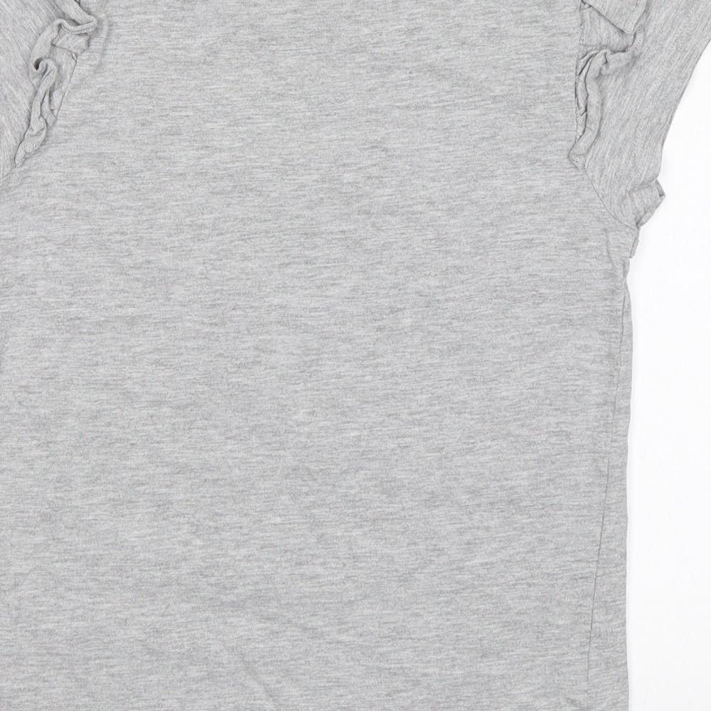 Matalan Girls Grey Basic T-Shirt Size 9 Years - Pineapple