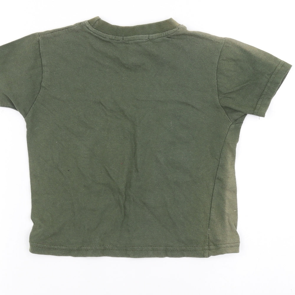 weatherwear Boys Green Basic T-Shirt Size 3-4 Years