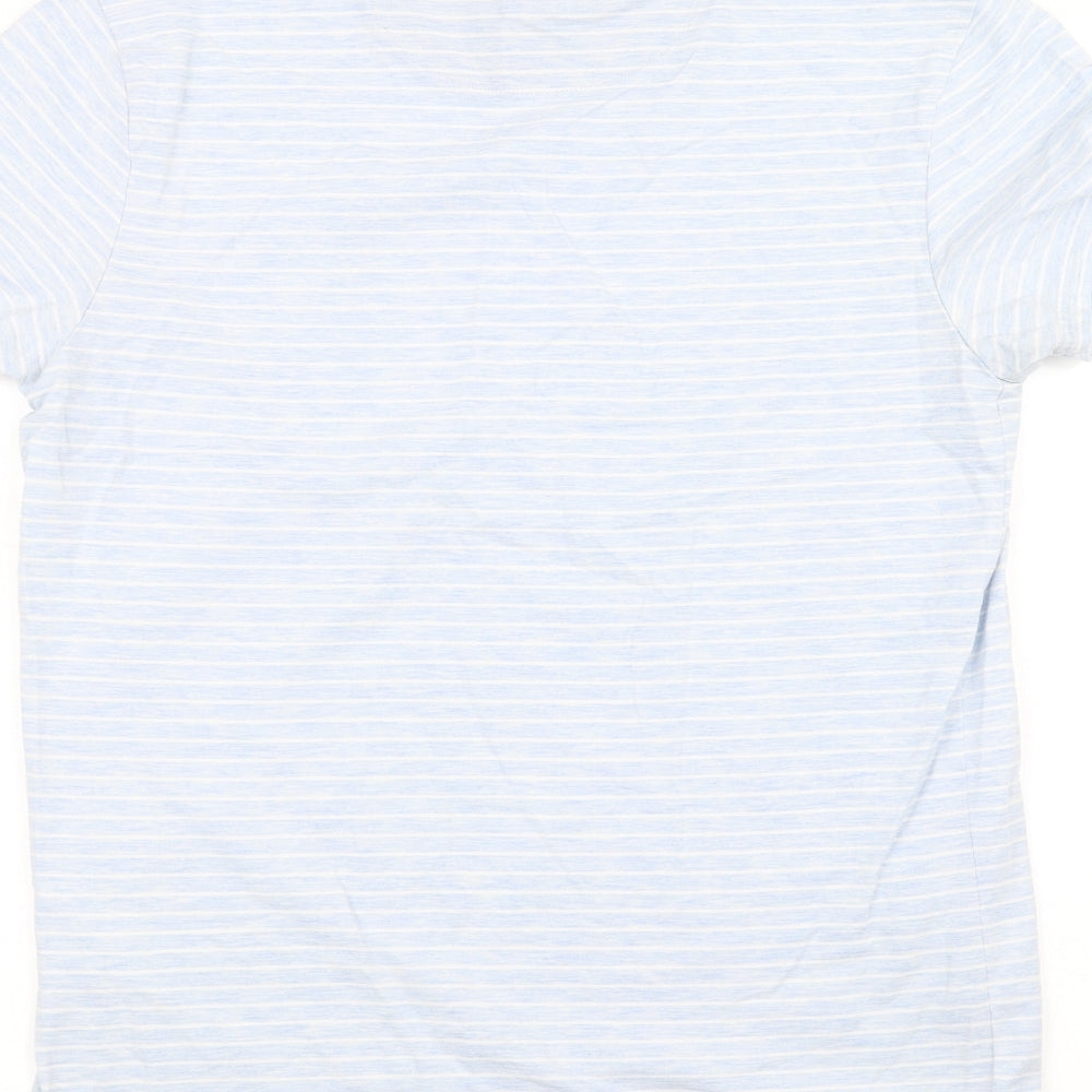 The Spitalfields Shirt Co Womens Blue Basic T-Shirt Size M