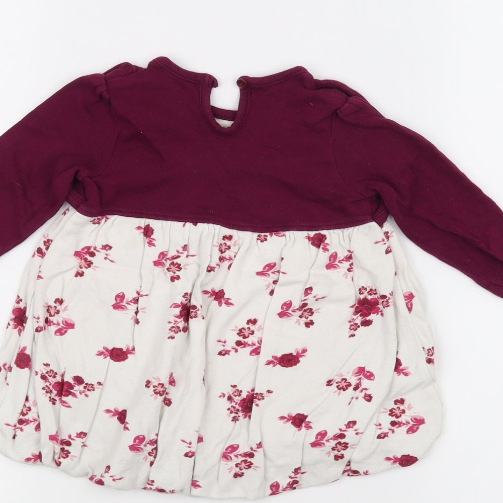 George Baby White Floral A-Line Size 3-6 Months