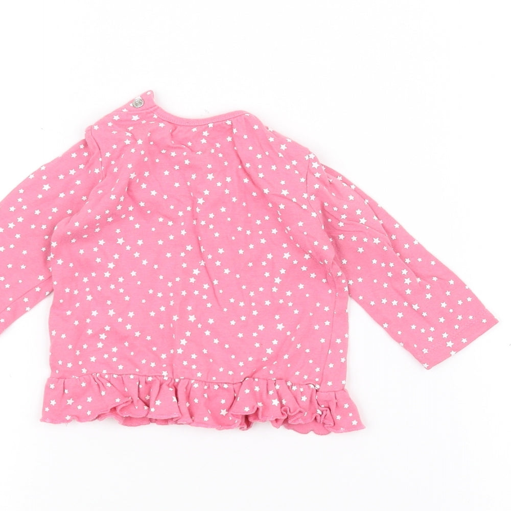 Early Days Baby Pink Polka Dot Basic T-Shirt Size 3-6 Months