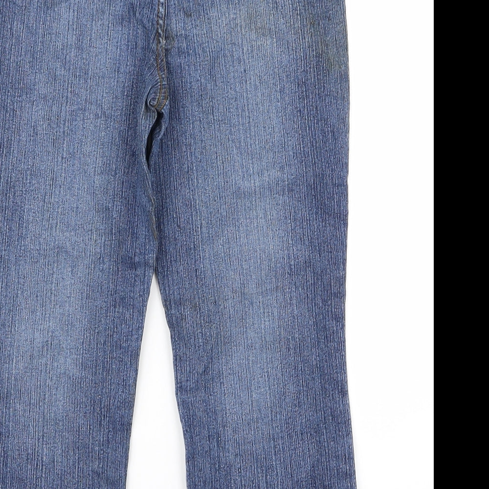 life energy Womens Blue Wide-Leg Jeans Size 10