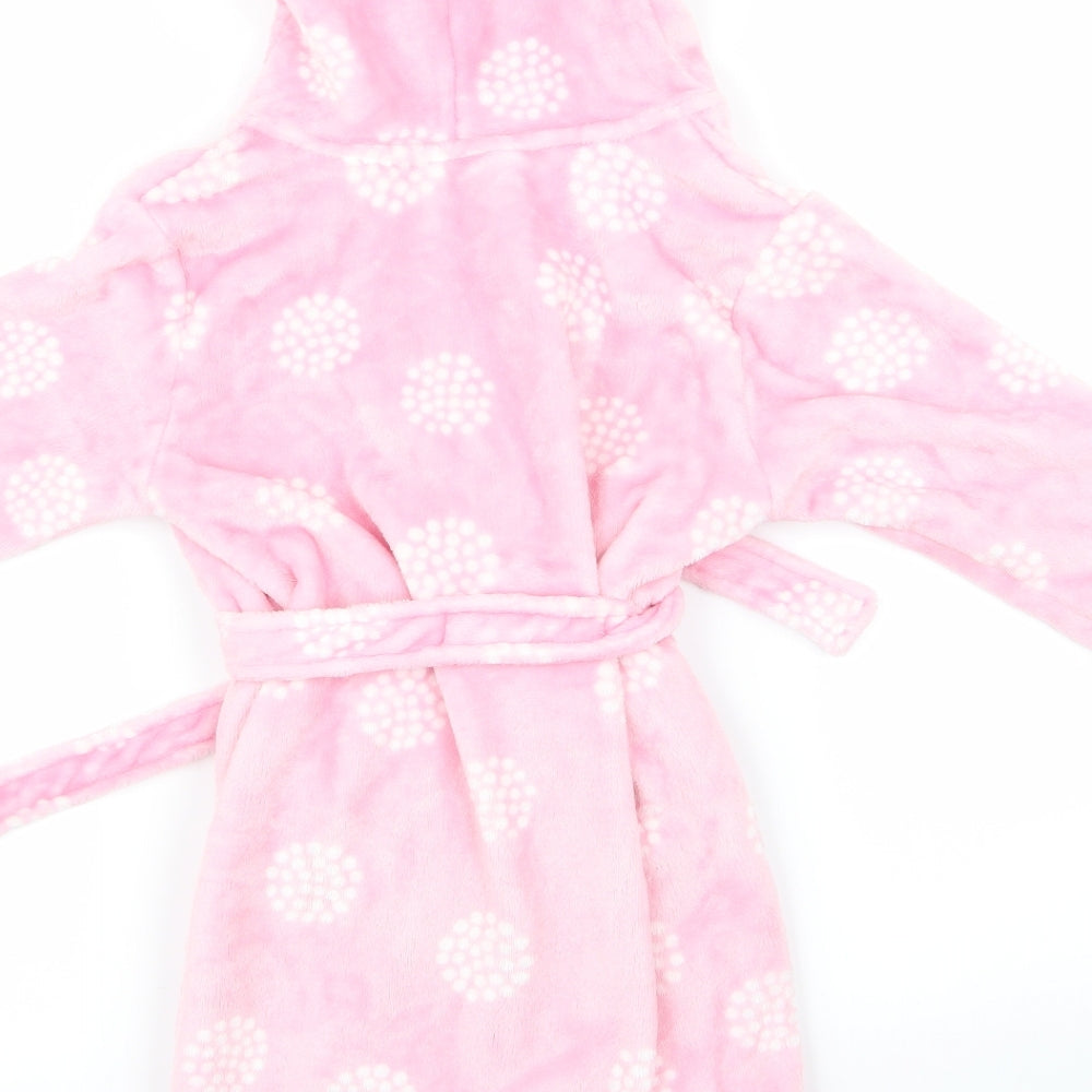 John Lewis Girls Pink Animal Print Top Robe Size 2 Years