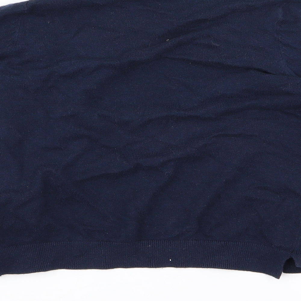 H&M Girls Blue Cardigan Jumper Size 6 Years