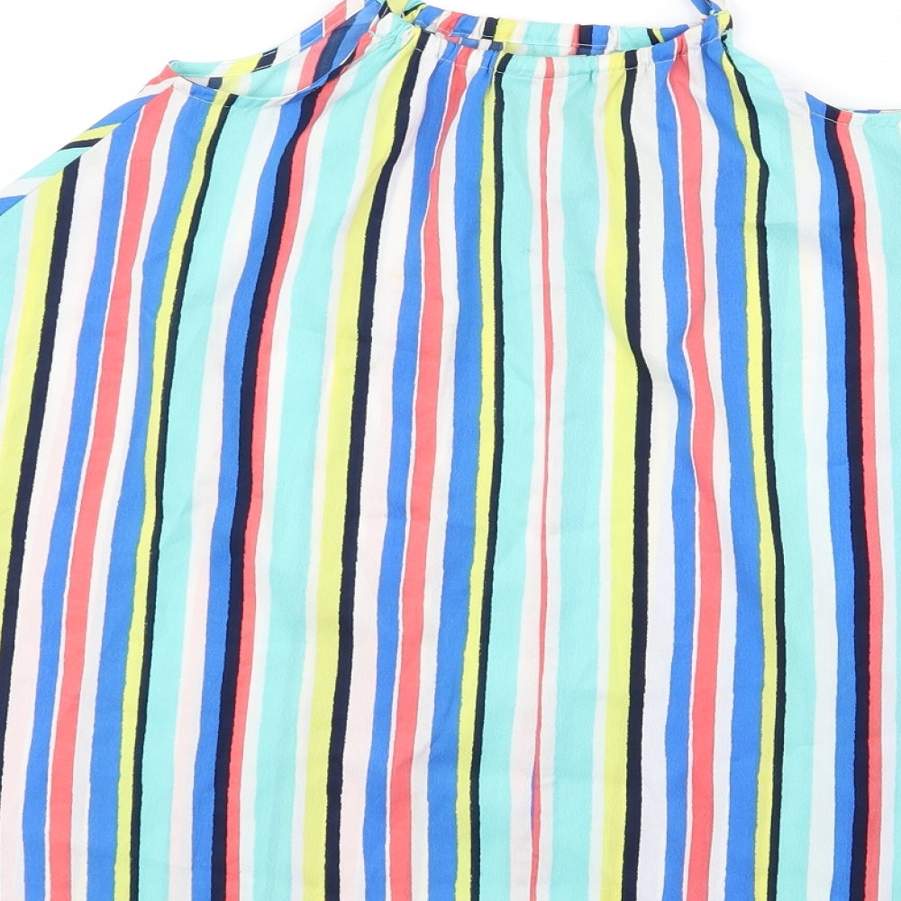 girlsweat Girls Blue Striped A-Line Size 4 Years