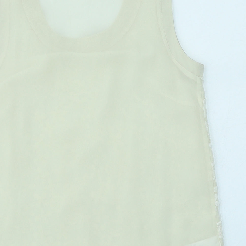 NEXT Womens Ivory Floral Basic Blouse Size 10